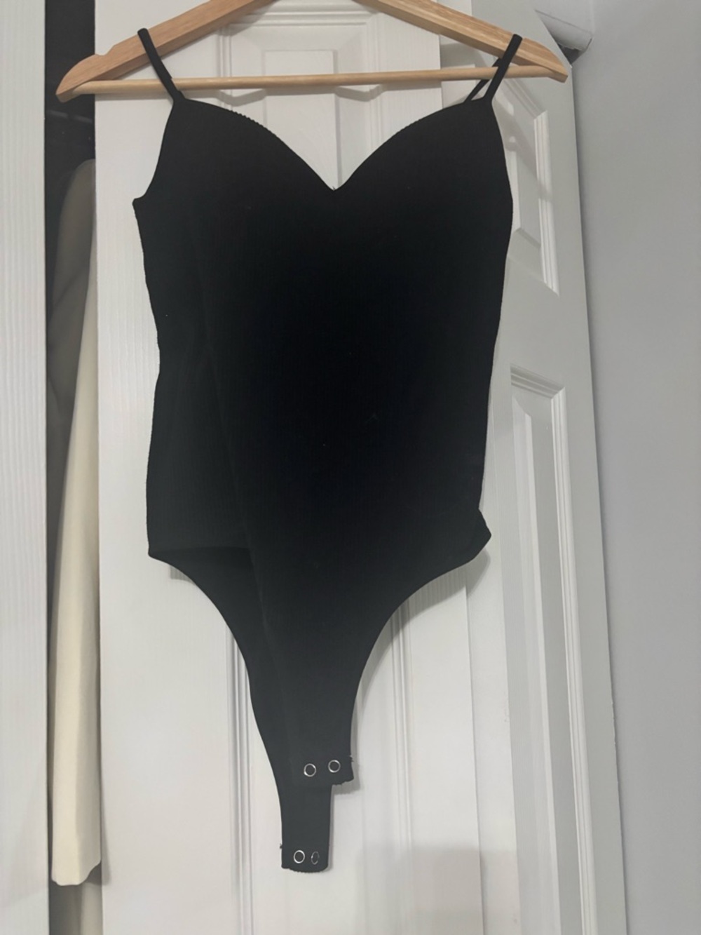 Black One-Piece Bodysuit - Classic Slim Fit